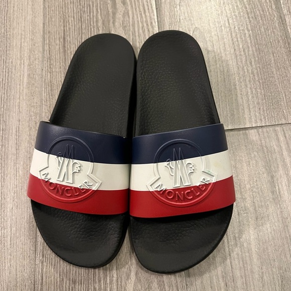 Men’s Moncler slides basile for pool/beach/summer size IT40 - Picture 4 of 6